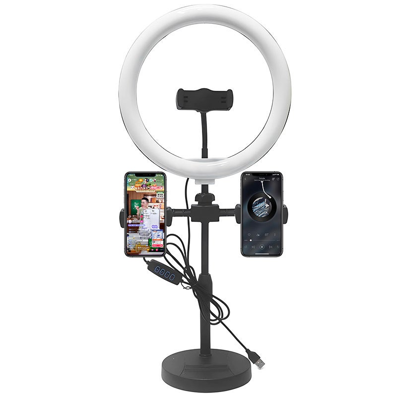 Mobile Phone Live Pography Fill Light Desktop Po Dual-Position Bracket Three-Position 6-Inch Beauty Ring Fill Light - Image 5